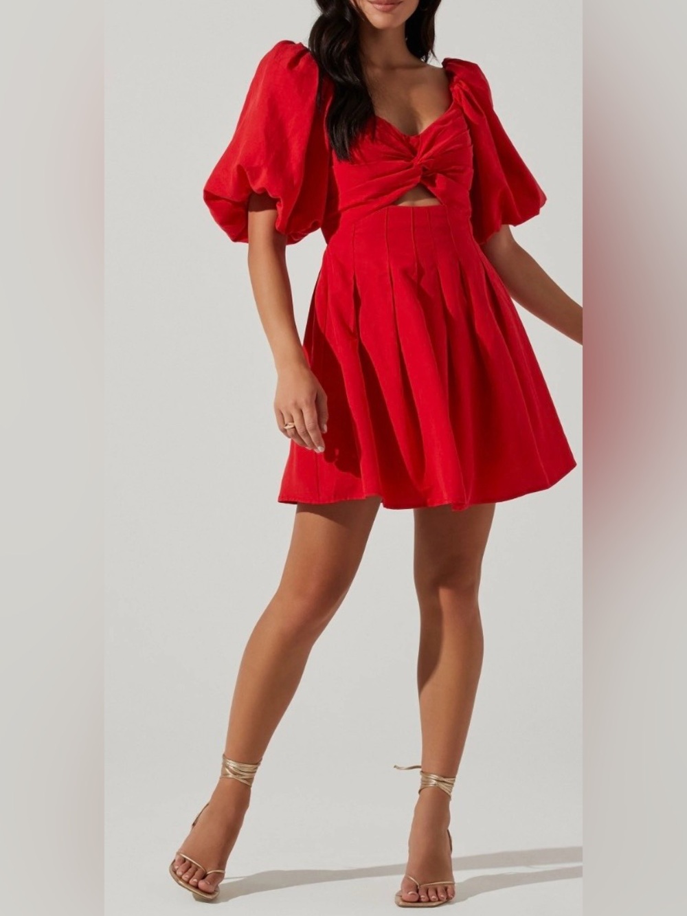 ASTR The Label | Serilda Cutout Puff Sleeve Mini Dress